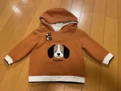 OBAIBI オカイディ　犬のプリントフード付きトレーナー 12M(74cm)