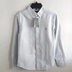 【新品】ラルフローレン ボーイズL/160cmオックスフォードシャツ ストライプ
