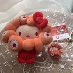 サンリオミャクミャク 推しカラーぬいぐるみ マイメロ カラビナ ピンク