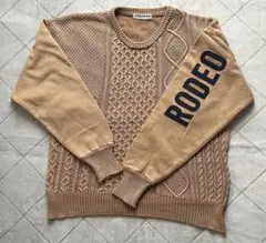 ロデオクラウンズ　ヴィンテージ風　トレーナー　ベージュ