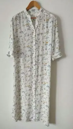 ワンピース 花柄　七分袖 ロング　ロングワンピース　可愛い　春夏　お値下げ◎♪