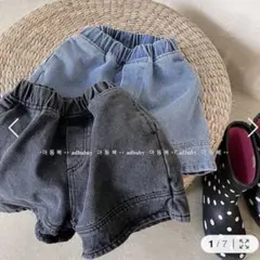 韓国子供服　デニムショートパンツ 2枚セット　100センチ
