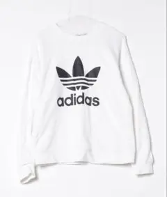 美品 adidas トレフォイル クルー スウェット