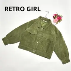 RETRO GIRL 769 コーデュロイジャケット カーキ Mサイズ✨