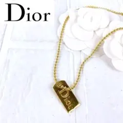 美品【Dior】ヴィンテージ希少　ロゴネックレス