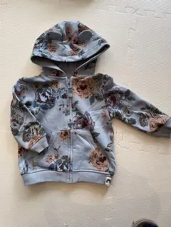 next 花柄 フード付きトレーナー