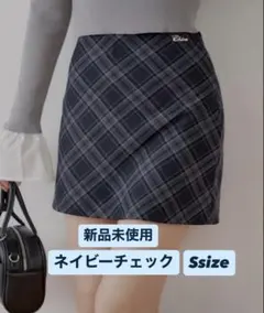 【お値下げ中】Chico 2wayレイヤードチェックボックスタイトミニスカートのサムネイル