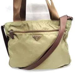 【T】PRADA　オリーブグリーン　ショルダーバッグ　トートバッグ