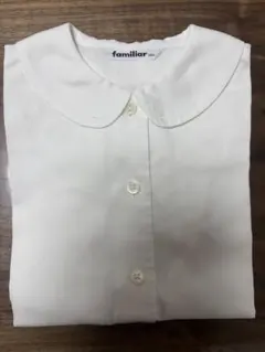 ファミリア　白　半袖ブラウス　120