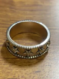 シルバー 星形模様 リング