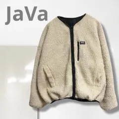 k【ジャバ】フリースジャケット/美品 リバーシブル ブルゾン 着回し 2way