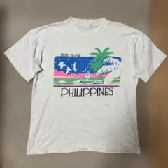 80s USA製 スーベニア　ヴィンテージTシャツ 古着　シングルステッチ　ボロのサムネイル