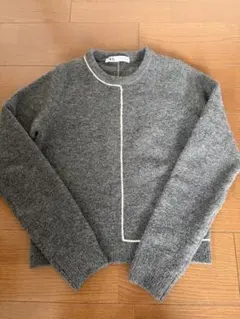 ZARA ザラ　コントラストトリム付きニットセーター S