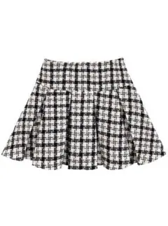 GRL インパン裏地付ツイードチェックミニスカート[dk1278]