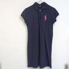Ralph Lauren/ ポロワンピース/ 150 /ネイビー/ 半袖/ロゴ