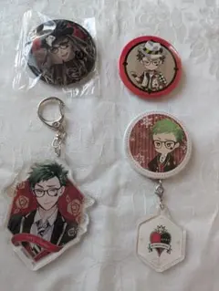 ツイステッドワンダーランド　トレイ・クローバー　缶バッジ・キーホルダー