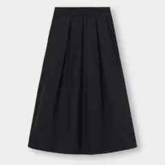 タフタフレアミディスカート
