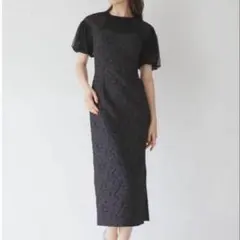 【SALE】LAGUNAMOON　黒　Iライン LADYジャガード　結婚式　新品