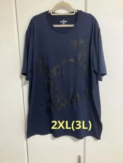 【美品】アンダーアーマー Tシャツ ネイビー2XL メンズ