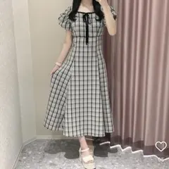 anmille チェックマーメイドOP アンミール　ワンピース