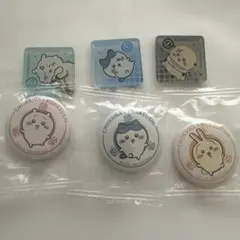 ちいかわ くら寿司 コラボ 缶バッジ マグネット 6点セット　あのこ　ラッコ