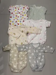 ベビー服 ロンパースセット 6着まとめ売り 60-90cm
