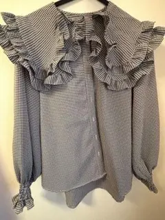 NICE CLAUP ビッグカラーブラウス(12/20まで)