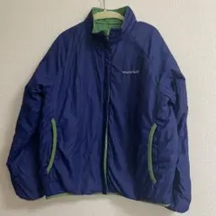 mont-bell 【140】ジャンバー　 ネイビー/グリーン リバーシブル