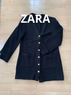 ZARA カーディガン ブラック Lサイズのサムネイル