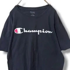 Champion チャンピオン ロゴプリント 半袖 Tシャツ ブラック XLのサムネイル