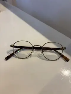 JINS MMF-175-267D ブラウンラウンドメガネ