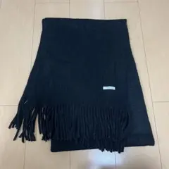 アーバンリサーチ　黒　ブラック　マフラー