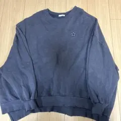 GYDA ネイビー トレーナー 星刺繍 F