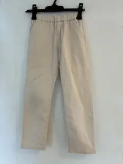 BREEZE キッズ　140 オフホワイトウエストゴム ロングパンツ