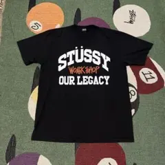 Stussy x Our Legacy WORK SHOP TEE tシャツ 黒