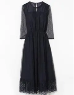 LouLou Willoughby シアーレースドレス パーティー用ワンピース