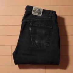 90s Levi’s シルバータブ Relaxed ブラックデニム ボタンフライのサムネイル