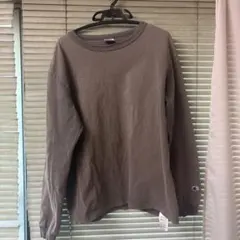 希少✨Champion T1011 無地長袖Tシャツ 胸ポケなし　スウェード