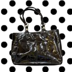 coach ハンドバッグ ドット模様