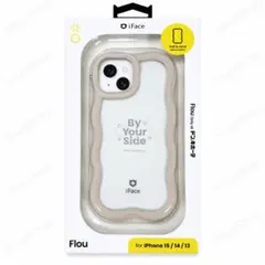 ドンキ限定 iFace Flou iPhone 15/14/13 ベージュ