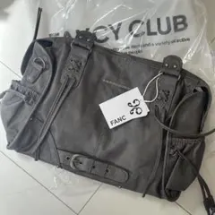 新品未使用】FANCY CLUB 2way ショルダーバッグ グレー / c2 - メルカリ