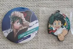 僕のヒーローアカデミア 緑谷出久缶バッジ＆ラバーマスコット２点セット
