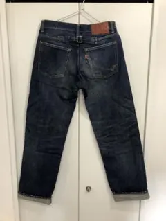 CALEE セルビッチ赤耳 ダークブルー ストレートデニム CALEE セルビッチ赤耳 ダークブルー ストレートデニム③ - メルカリ