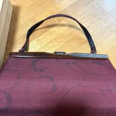 大島紬　和装　クラッチバッグ　ハンドバッグ 専用箱付