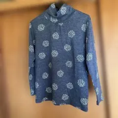 カットソー長袖レディース花柄