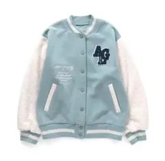 ☆新品 ALGY ボアスリーブ裏起毛スタジャン 130㎝☆