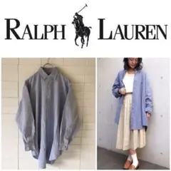 90s ヴィンテージ ラルフローレン オーバーサイズ ボタンダウンシャツ