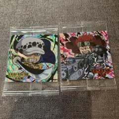 ワンピースウエハース6 トラファルガー・ロー(GR)＆ユースタス・キッド(GR)