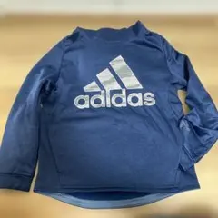 ⑤１４０　adidas ネイビー フード付きパーカー