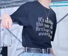 NIER NOR STAR LETTERING TEE Tシャツ　ブラック